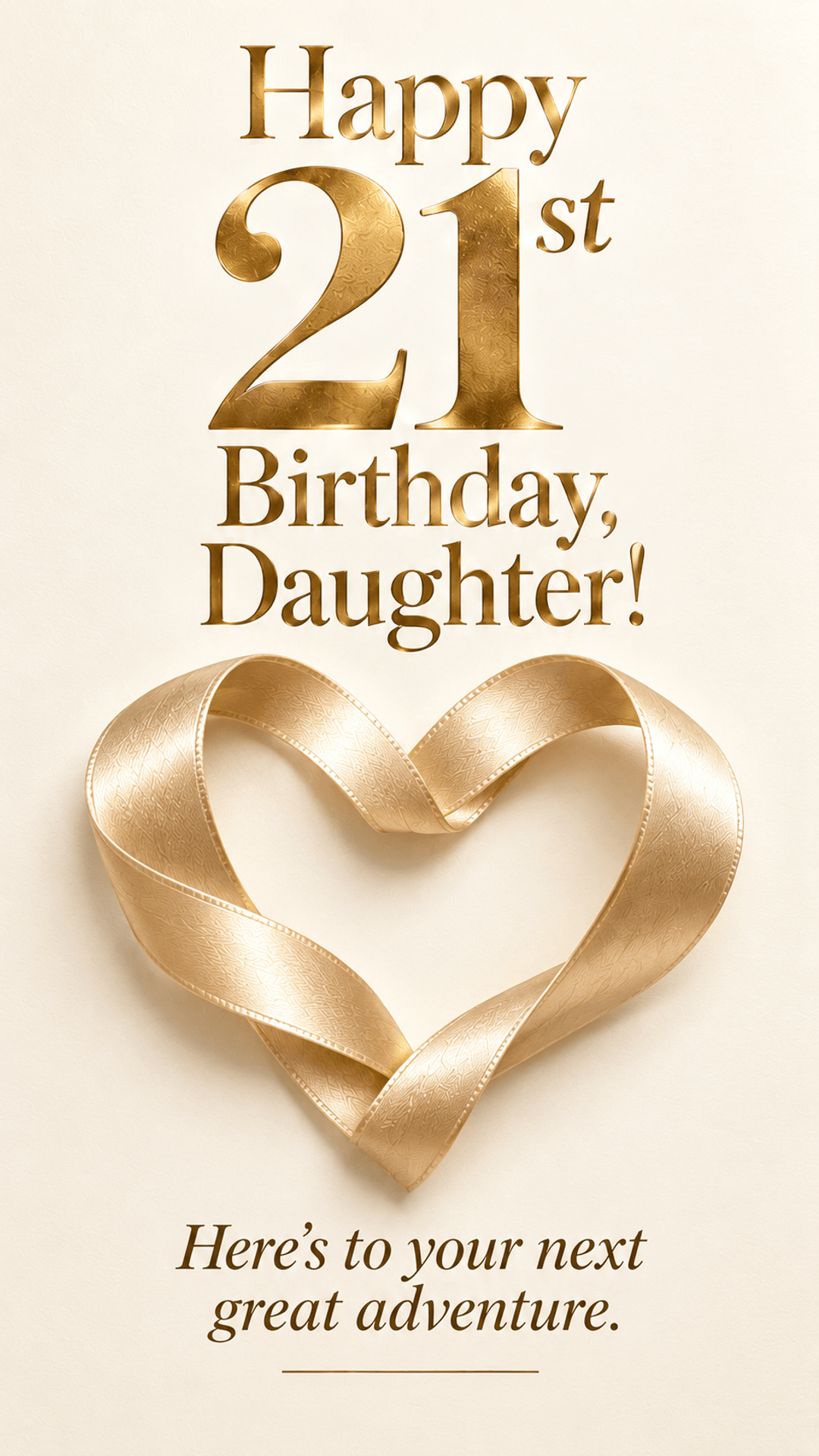 Happy 21st Birthday, Daughter!