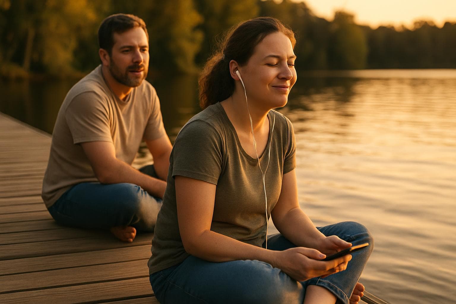 A wife listening to a personalized country song from her husband — the private version of her only he knows