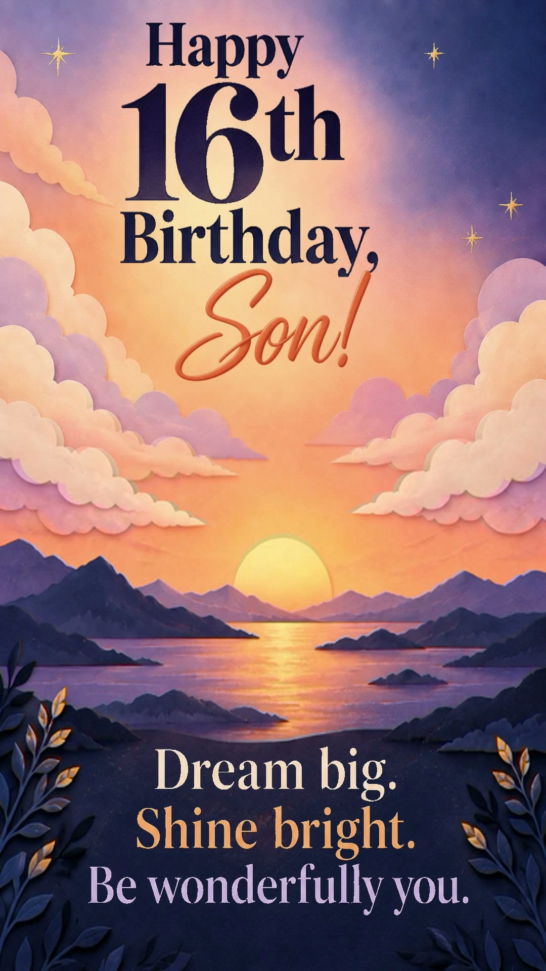 Happy 16th Birthday, Son!