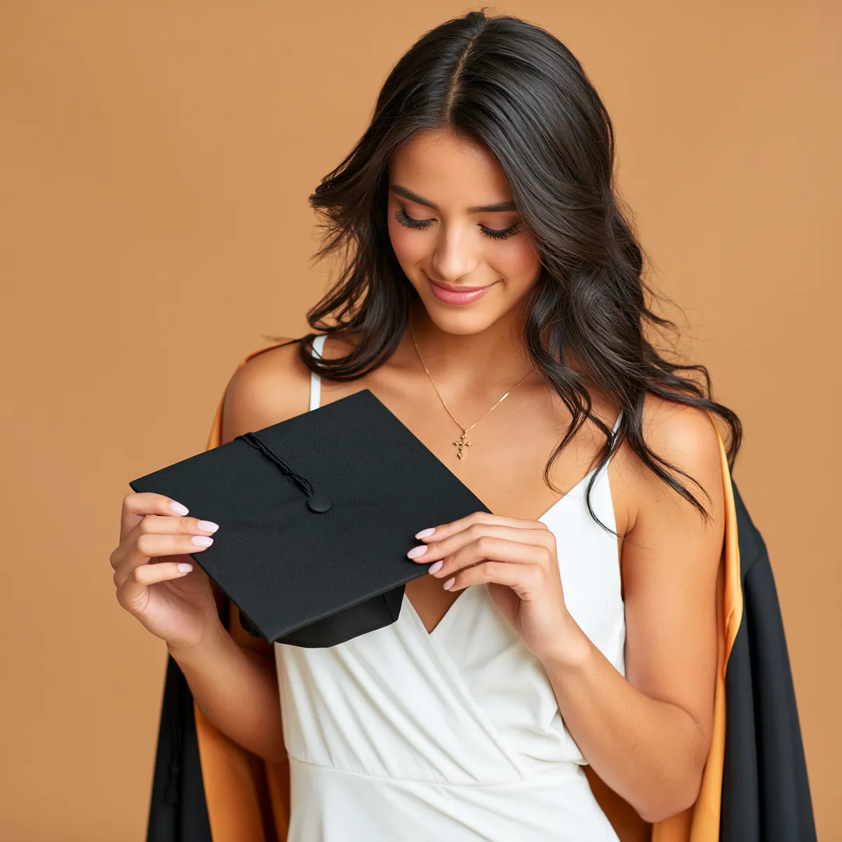 Portrait of Maya — Latina high school graduate, first in her family to go to college, leaving for nursing school in Knoxville