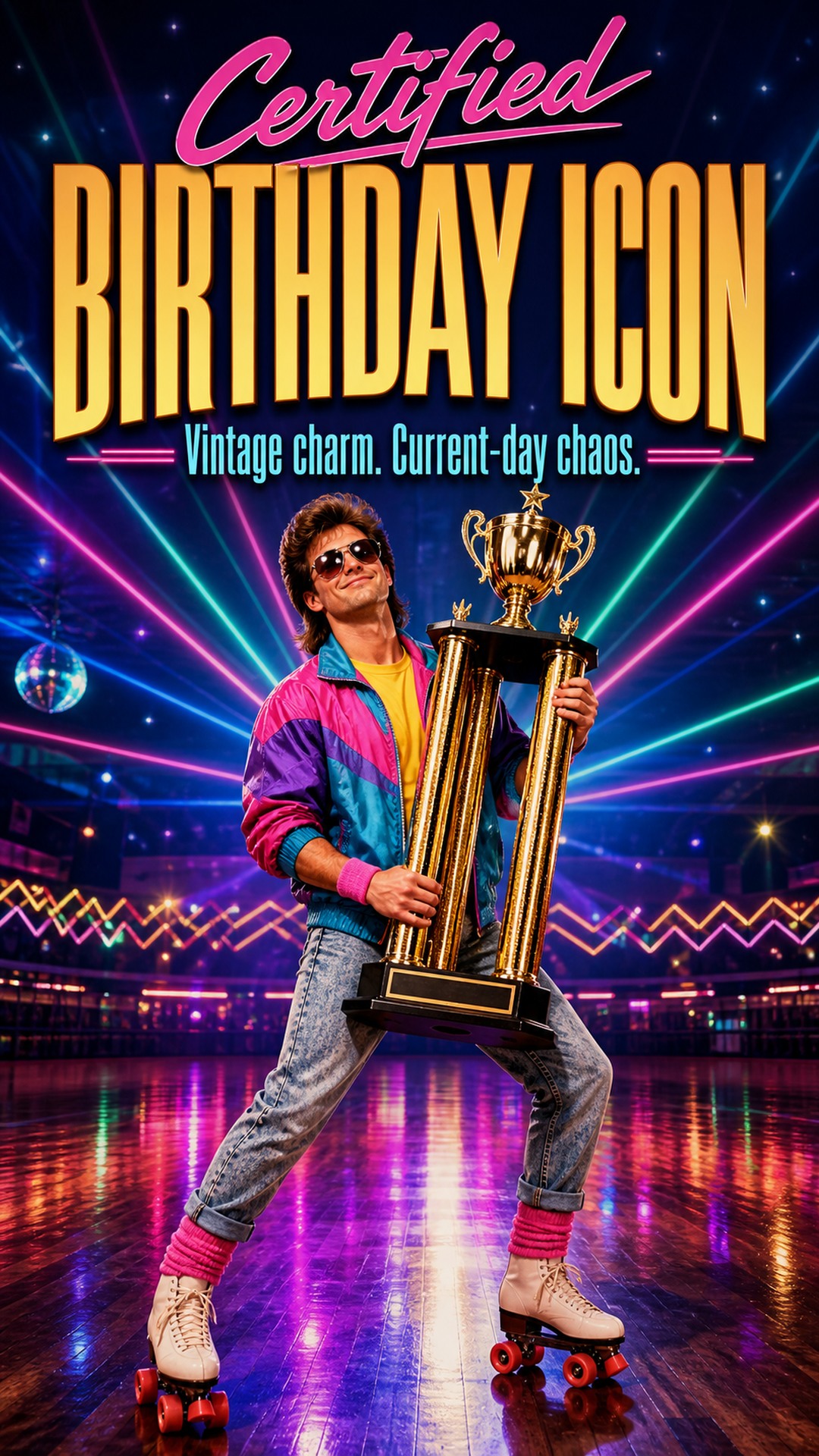 Certified Birthday Icon — Vintage charm. Current-day chaos.