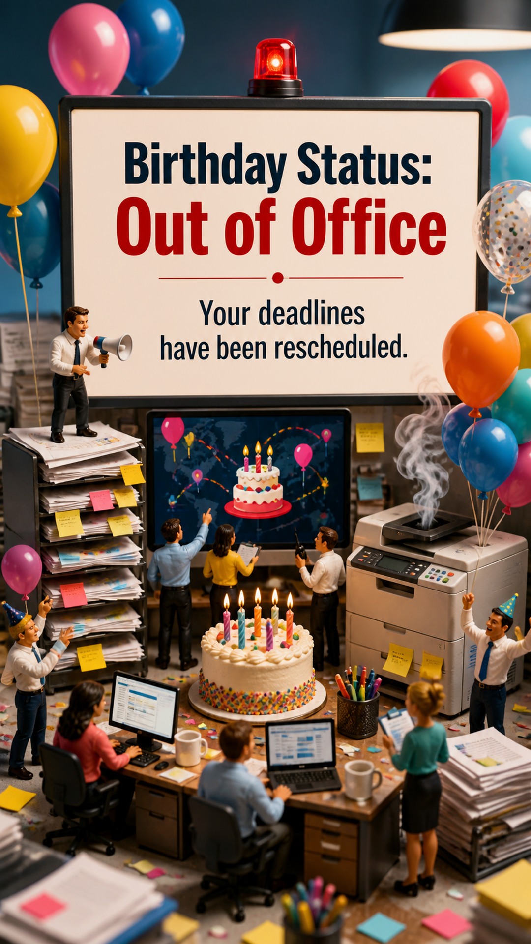 Birthday Status: Out of Office — Your deadlines have been rescheduled.