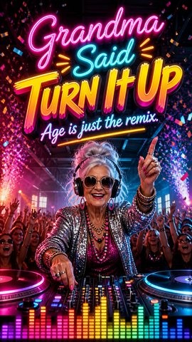Grandma Said Turn It Up — Age is just the remix.