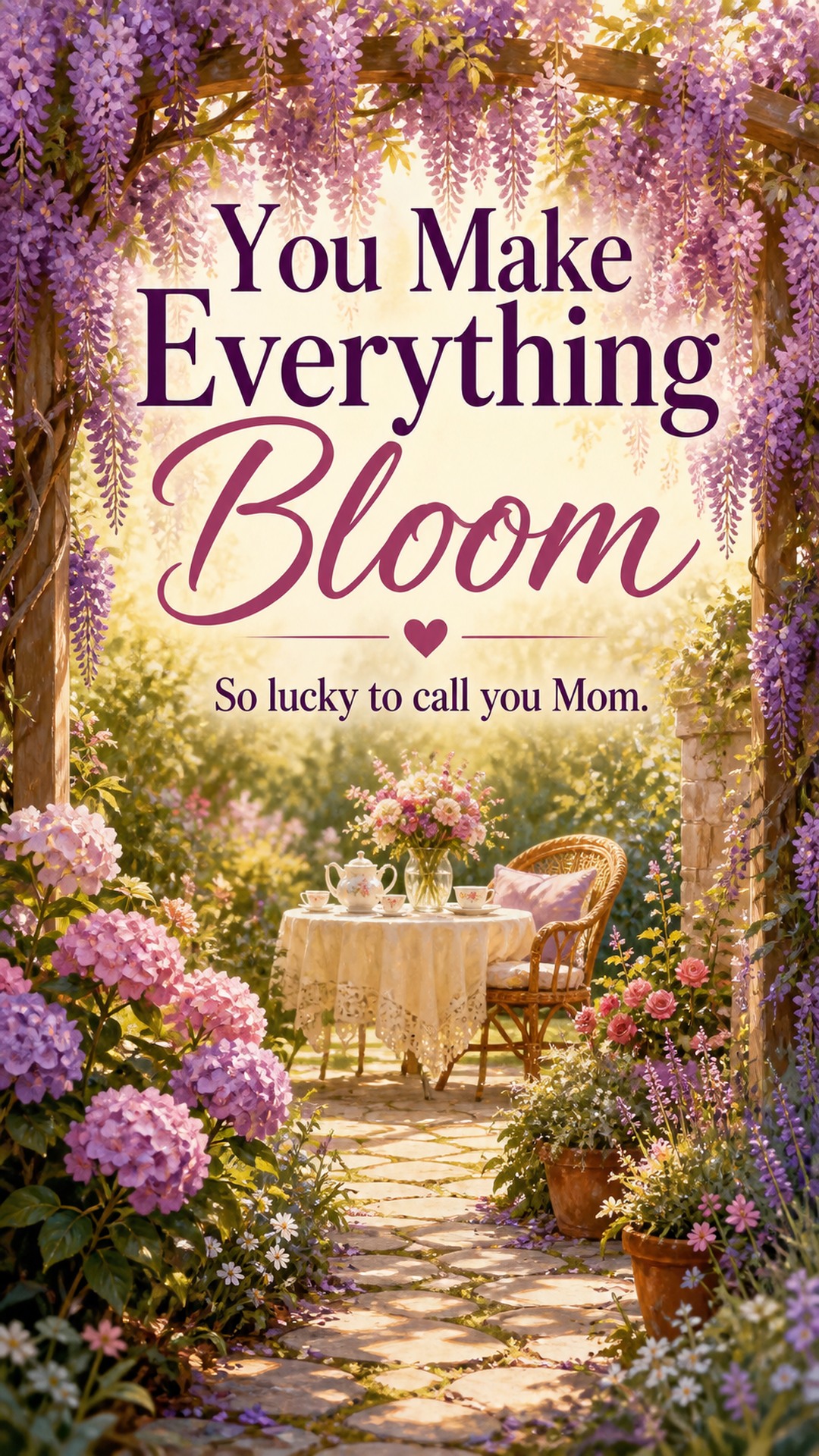 You Make Everything Bloom — So lucky to call you Mom.