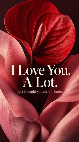 I Love You. A Lot. — Just thought you should know.