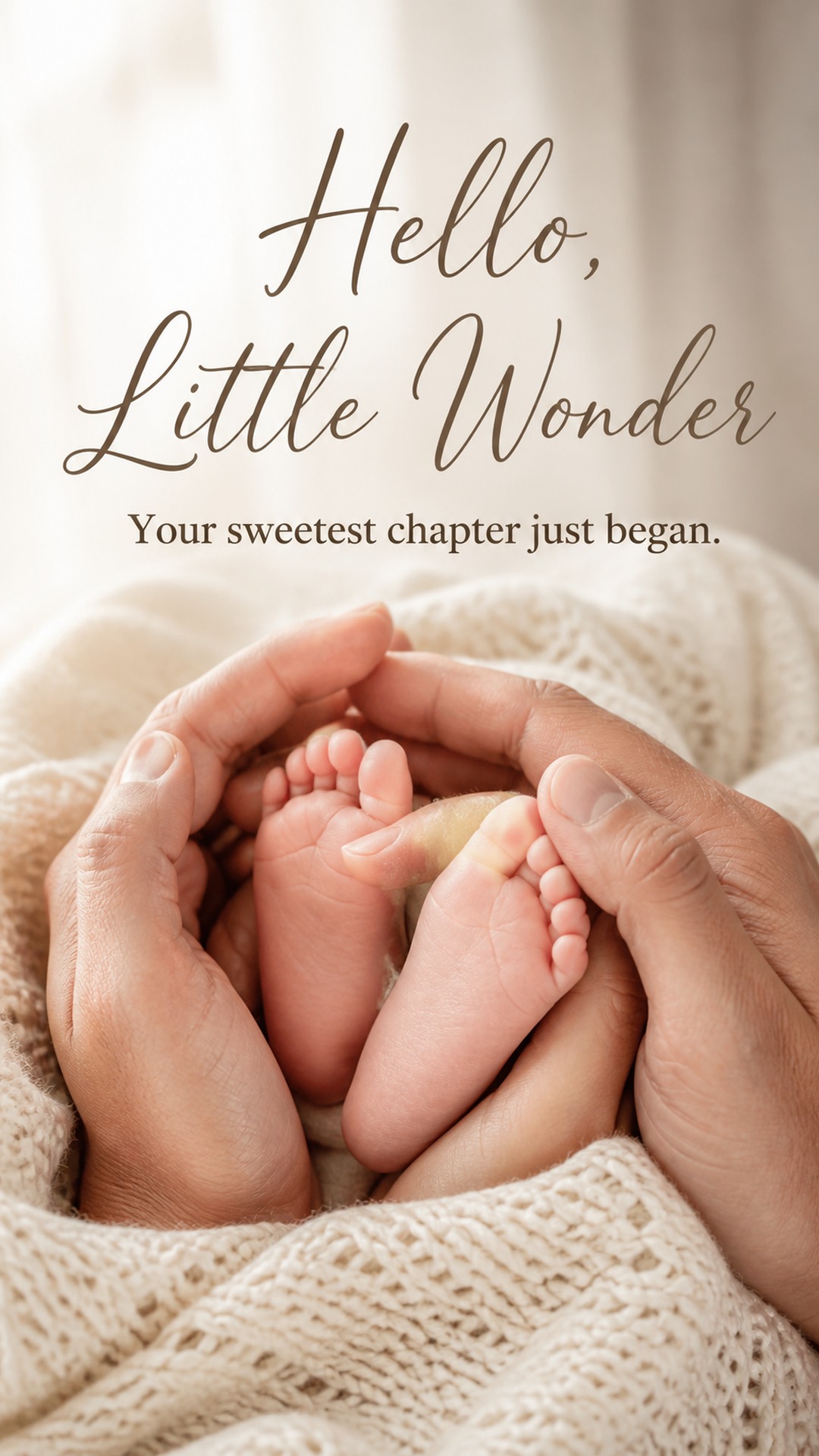 Hello, Little Wonder — Your sweetest chapter just began.
