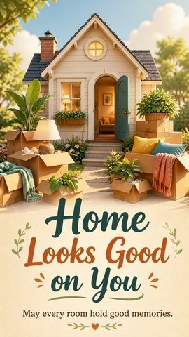 Home Looks Good on You — May every room hold good memories.