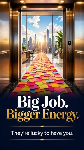 Big Job. Bigger Energy. — They’re lucky to have you.