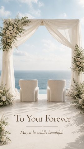 To Your Forever — May it be wildly beautiful.